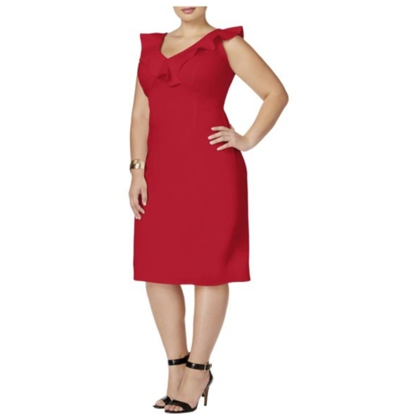 Dresses & Skirts - Love Squared Womens Plus Sleeveless Ruffled Party Dress blue. 3x